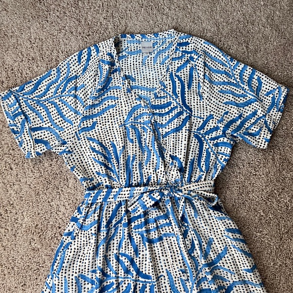 NIC+ZOE Blue and White Midi Dress - Picture 5 of 14